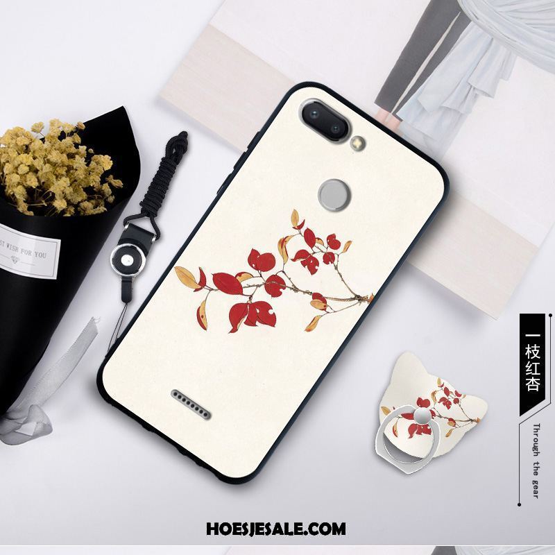 Xiaomi Redmi 6 Hoesje Skärmskydd Hanger All Inclusive Bescherming Net Red Goedkoop