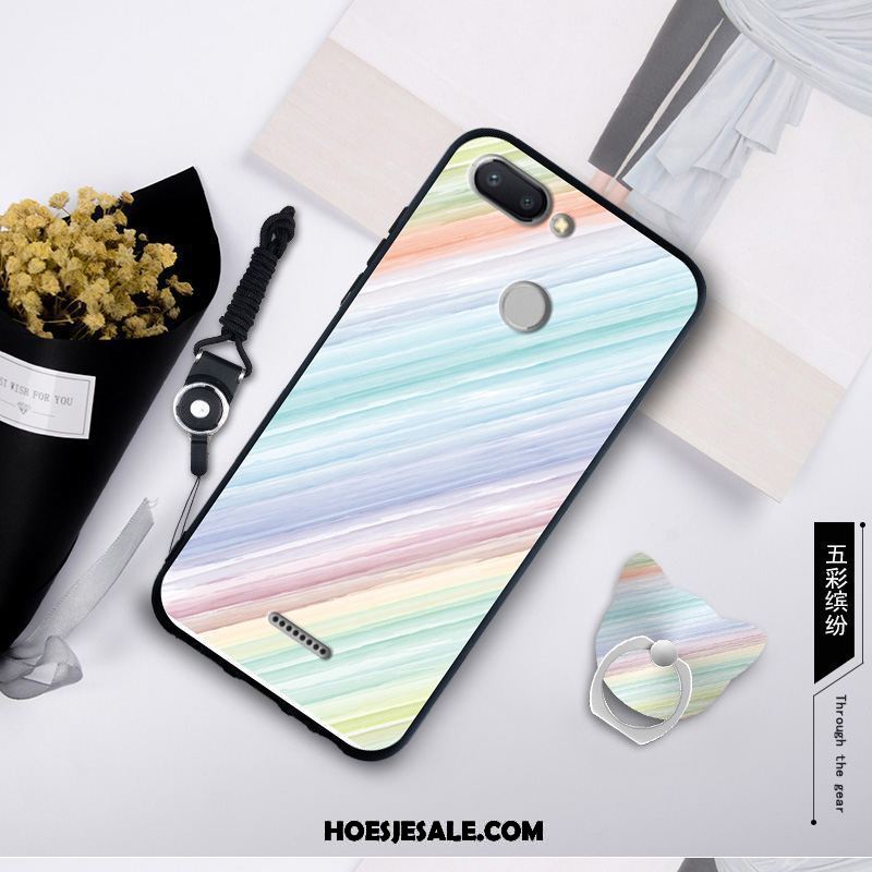 Xiaomi Redmi 6 Hoesje Skärmskydd Hanger All Inclusive Bescherming Net Red Goedkoop