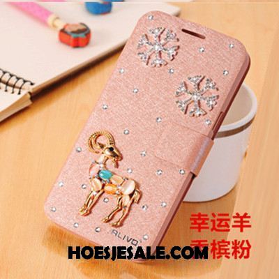 Xiaomi Redmi 6 Hoesje Trend Leren Etui Bescherming Met Strass Rood Winkel