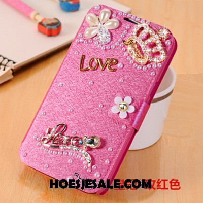 Xiaomi Redmi 6 Hoesje Trend Leren Etui Bescherming Met Strass Rood Winkel