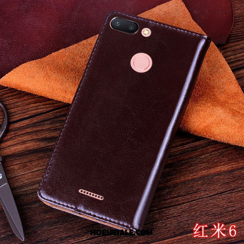 Xiaomi Redmi 6 Hoesje Zacht Bescherming Anti-fall Rood Mobiele Telefoon Korting