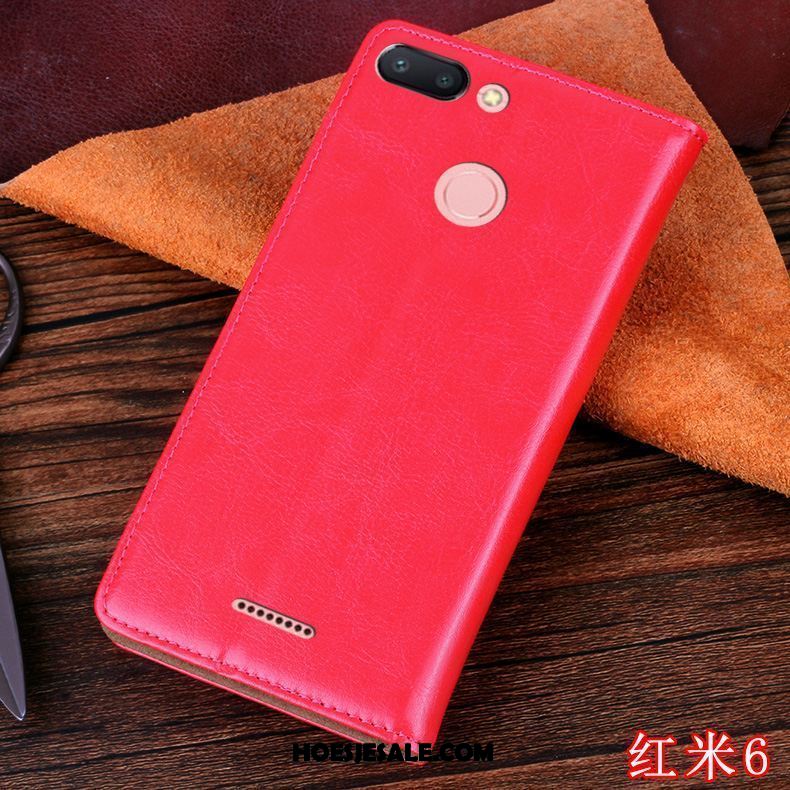 Xiaomi Redmi 6 Hoesje Zacht Bescherming Anti-fall Rood Mobiele Telefoon Korting