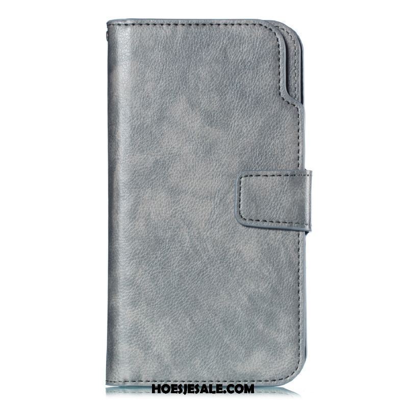 Xiaomi Redmi 6a Hoesje Hoes Folio Mobiele Telefoon Leren Etui Bescherming