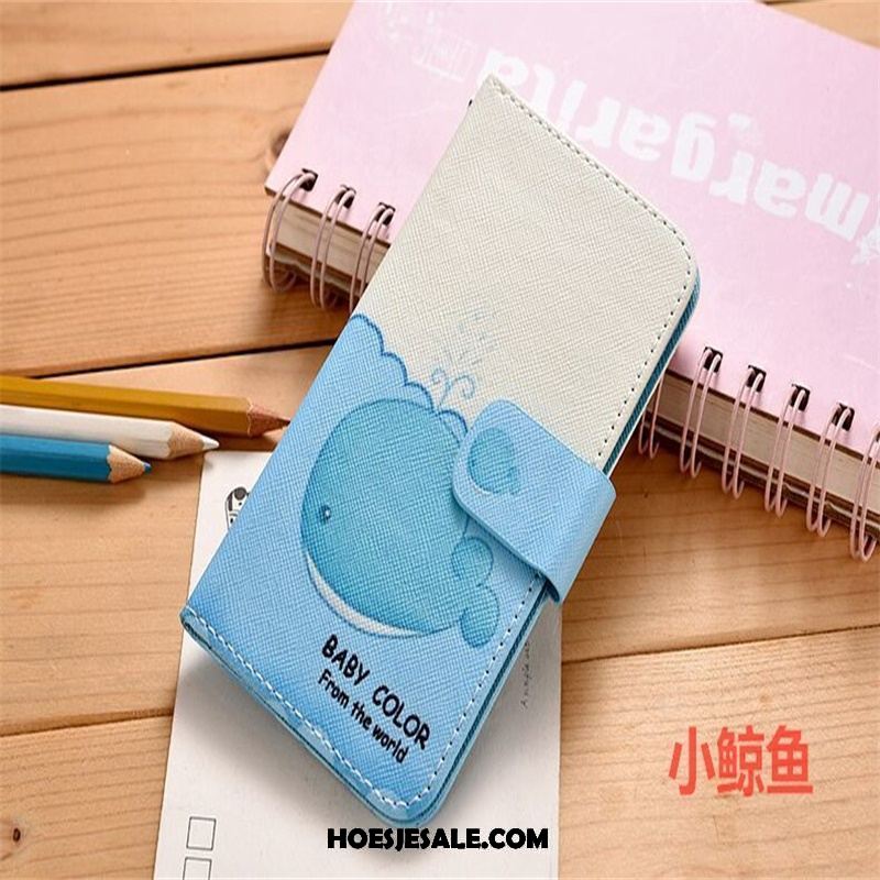 Xiaomi Redmi 6a Hoesje Leren Etui Clamshell Anti-fall Blauw Hoes Online