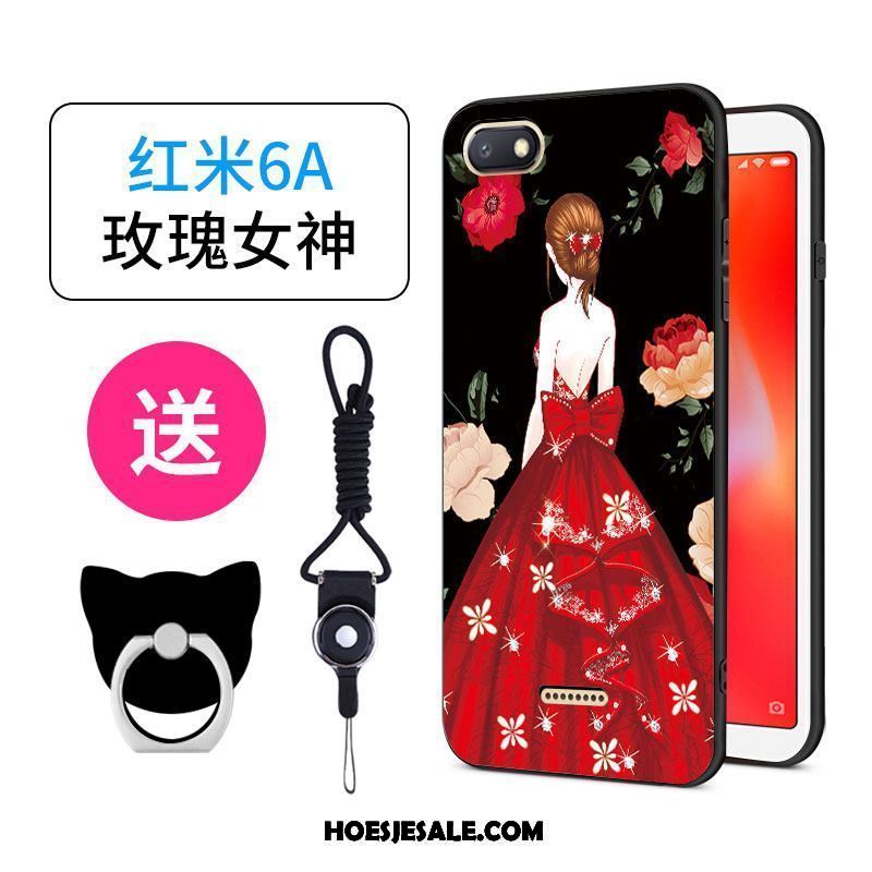 Xiaomi Redmi 6a Hoesje Rood Hanger Persoonlijk Zacht Spotprent Goedkoop