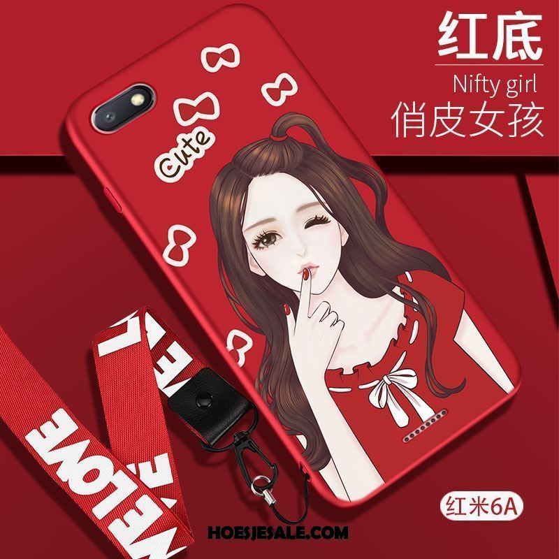 Xiaomi Redmi 6a Hoesje Scheppend Mobiele Telefoon Rood Persoonlijk Zwart Kopen