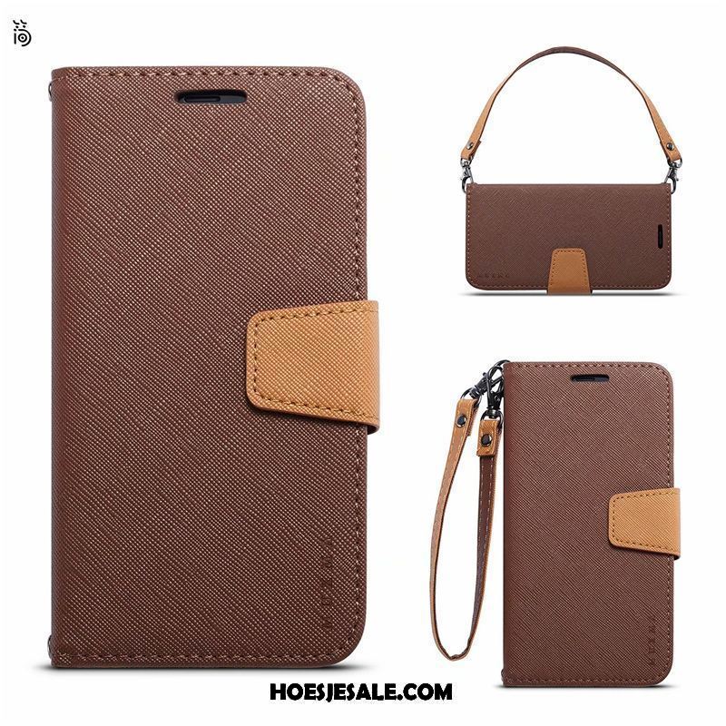 Xiaomi Redmi 6a Hoesje Zacht Anti-fall Blauw Leren Etui Eenvoudige Korting