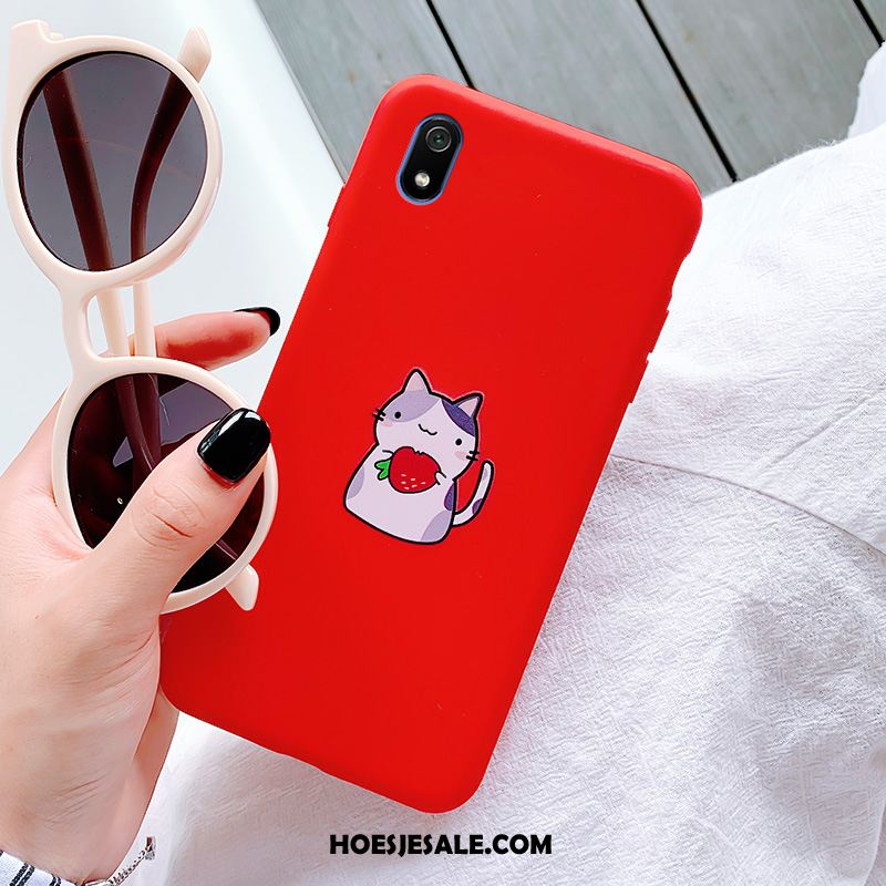 Xiaomi Redmi 7a Hoesje Rood Siliconen Pu Geschilderd Mode Kopen