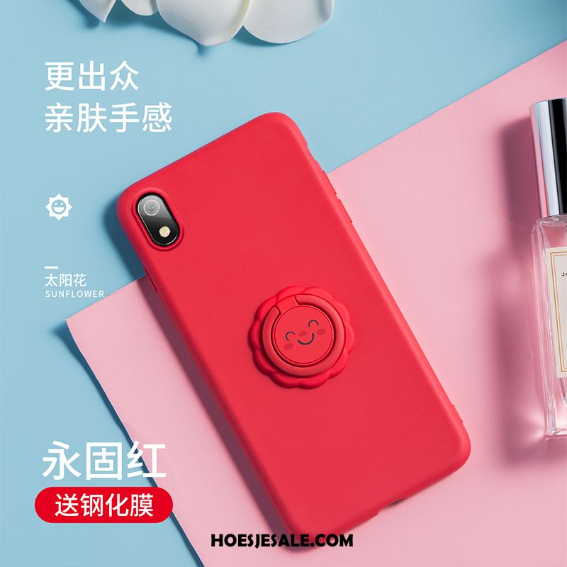 Xiaomi Redmi 7a Hoesje Roze Ondersteuning Persoonlijk Anti-fall Ring Sale