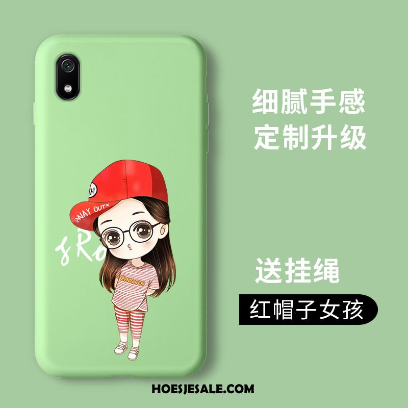 Xiaomi Redmi 7a Hoesje Siliconen Rood Tempereren Groen Hoes Sale