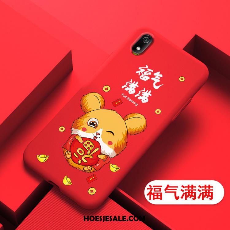 Xiaomi Redmi 7a Hoesje Siliconen Spotprent Rood Zacht Mooie Kopen