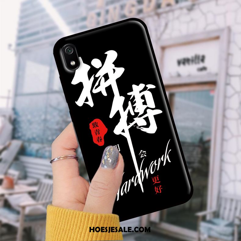 Xiaomi Redmi 7a Hoesje Student Mobiele Telefoon Zwart Bescherming Skärmskydd Sale