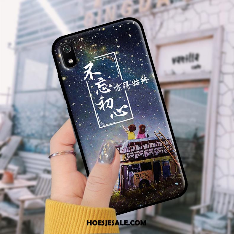 Xiaomi Redmi 7a Hoesje Student Mobiele Telefoon Zwart Bescherming Skärmskydd Sale