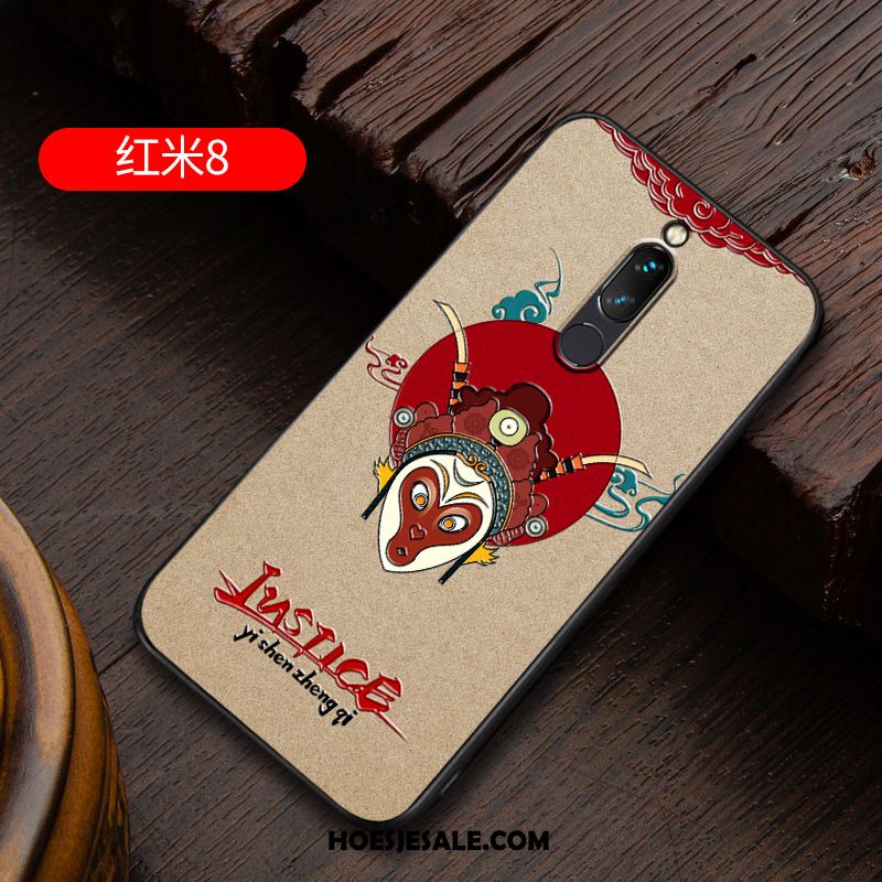 Xiaomi Redmi 8 Hoesje All Inclusive Siliconen Anti-fall Chinese Stijl Rood Online