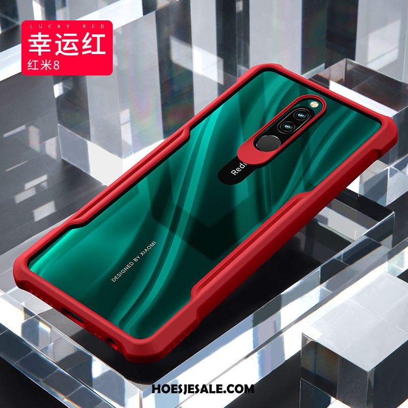 Xiaomi Redmi 8 Hoesje Anti-fall Glas Persoonlijk Hoes Bescherming Winkel