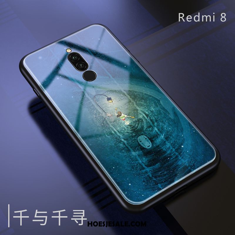 Xiaomi Redmi 8 Hoesje Bescherming Glas Wit Spiegel Anti-fall Sale