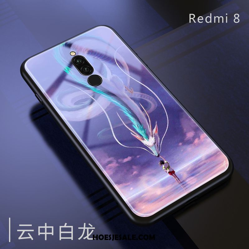 Xiaomi Redmi 8 Hoesje Bescherming Glas Wit Spiegel Anti-fall Sale