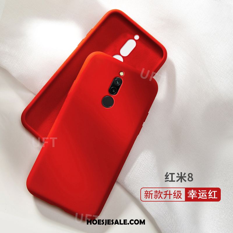 Xiaomi Redmi 8 Hoesje Bescherming Siliconen All Inclusive Mobiele Telefoon Rood Winkel