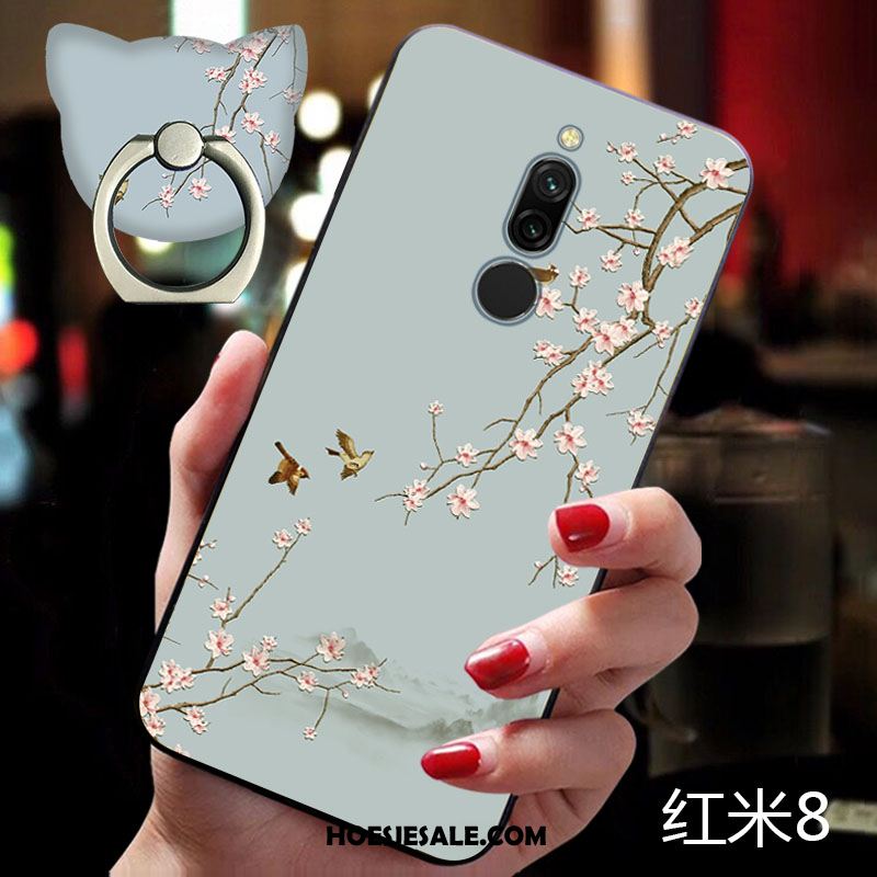 Xiaomi Redmi 8 Hoesje Chinese Stijl Hoes Rood Bescherming Anti-fall Kopen