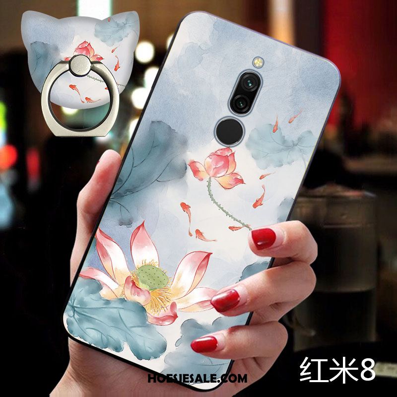 Xiaomi Redmi 8 Hoesje Chinese Stijl Hoes Rood Bescherming Anti-fall Kopen