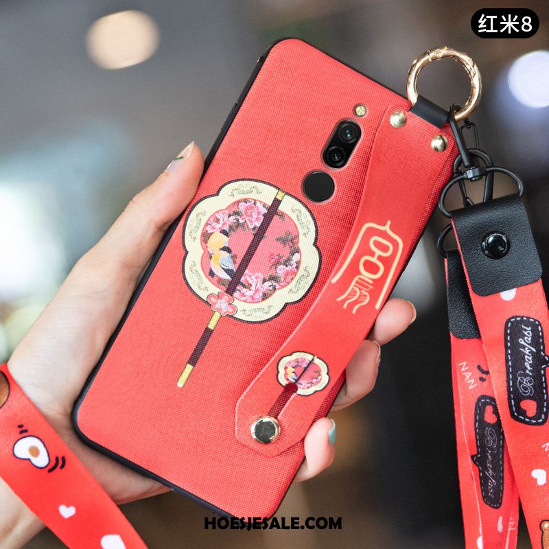 Xiaomi Redmi 8 Hoesje Chinese Stijl Mobiele Telefoon Bescherming Rood Anti-fall Kopen
