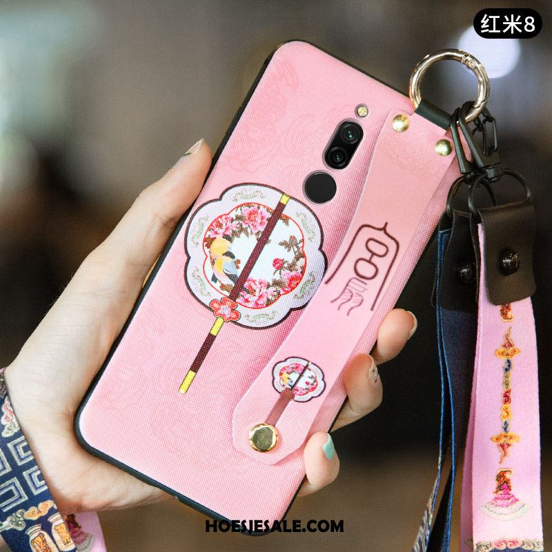 Xiaomi Redmi 8 Hoesje Chinese Stijl Mobiele Telefoon Bescherming Rood Anti-fall Kopen