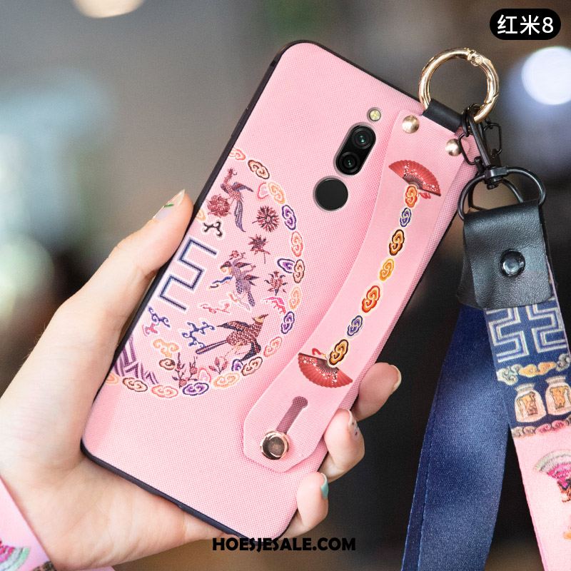 Xiaomi Redmi 8 Hoesje Chinese Stijl Mobiele Telefoon Bescherming Rood Anti-fall Kopen