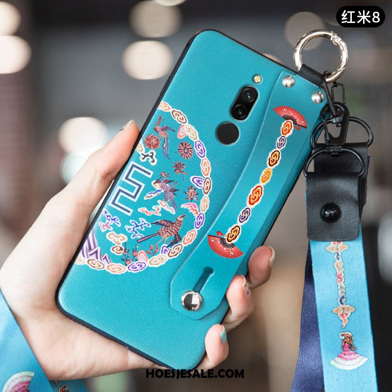 Xiaomi Redmi 8 Hoesje Chinese Stijl Mobiele Telefoon Bescherming Rood Anti-fall Kopen