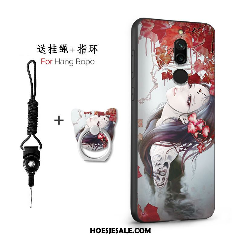 Xiaomi Redmi 8 Hoesje Hanger Rood Net Red Mobiele Telefoon Siliconen Online