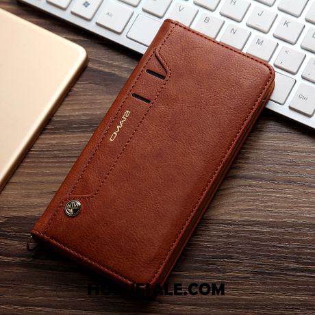 Xiaomi Redmi 8 Hoesje Kaart Leren Etui Mobiele Telefoon Folio Blauw Winkel