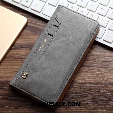 Xiaomi Redmi 8 Hoesje Kaart Leren Etui Mobiele Telefoon Folio Blauw Winkel