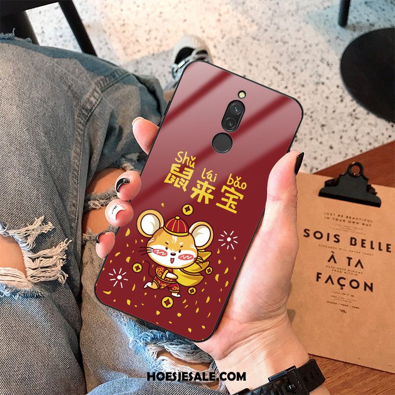 Xiaomi Redmi 8 Hoesje Mobiele Telefoon Trend Glas Hoes Spotprent Korting