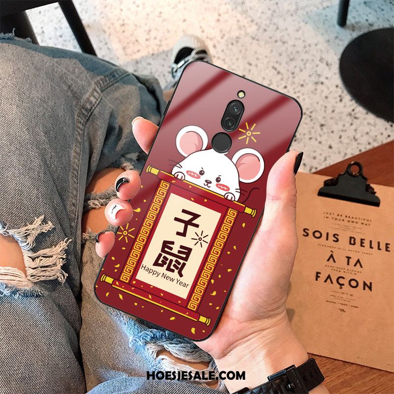 Xiaomi Redmi 8 Hoesje Mobiele Telefoon Trend Glas Hoes Spotprent Korting