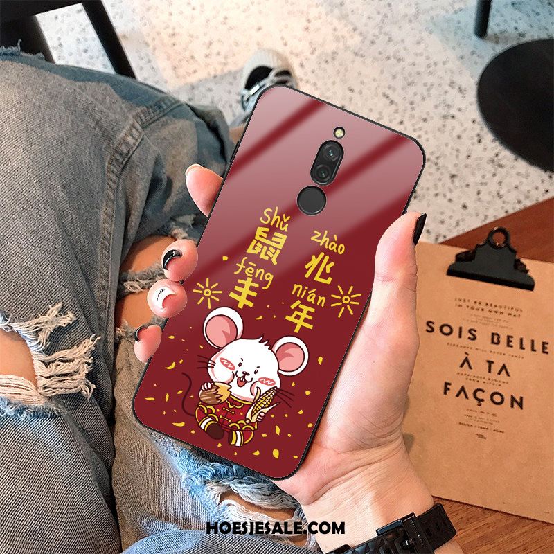 Xiaomi Redmi 8 Hoesje Mobiele Telefoon Trend Glas Hoes Spotprent Korting