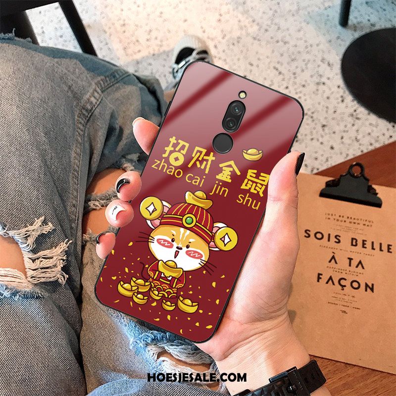 Xiaomi Redmi 8 Hoesje Mobiele Telefoon Trend Glas Hoes Spotprent Korting