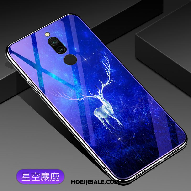 Xiaomi Redmi 8 Hoesje Nieuw Glas Bescherming Hoes Blauw Online