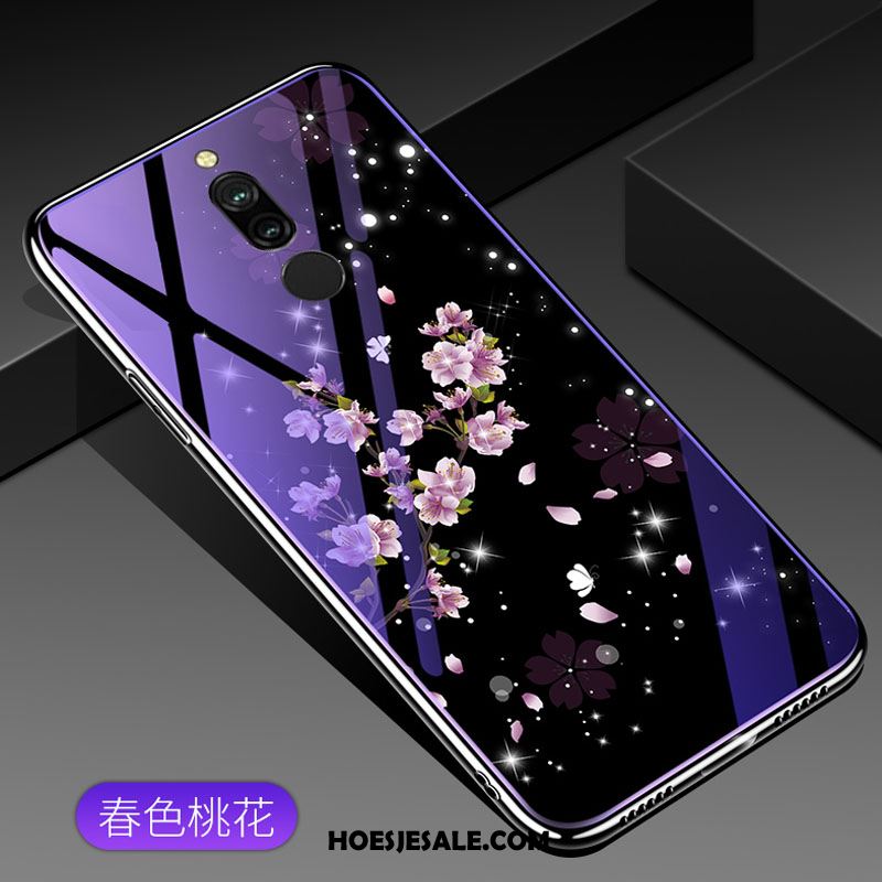 Xiaomi Redmi 8 Hoesje Nieuw Glas Bescherming Hoes Blauw Online