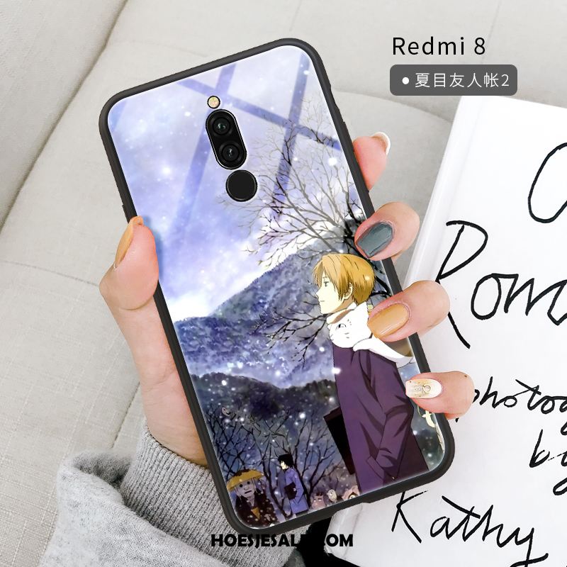 Xiaomi Redmi 8 Hoesje Ondersteuning Net Red Glas Mini Rood Kopen