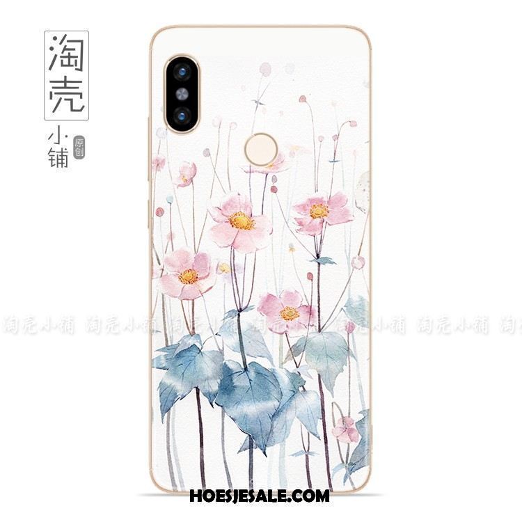 Xiaomi Redmi Note 5 Hoesje Kleur Bloemen Rood Mobiele Telefoon Wit Sale
