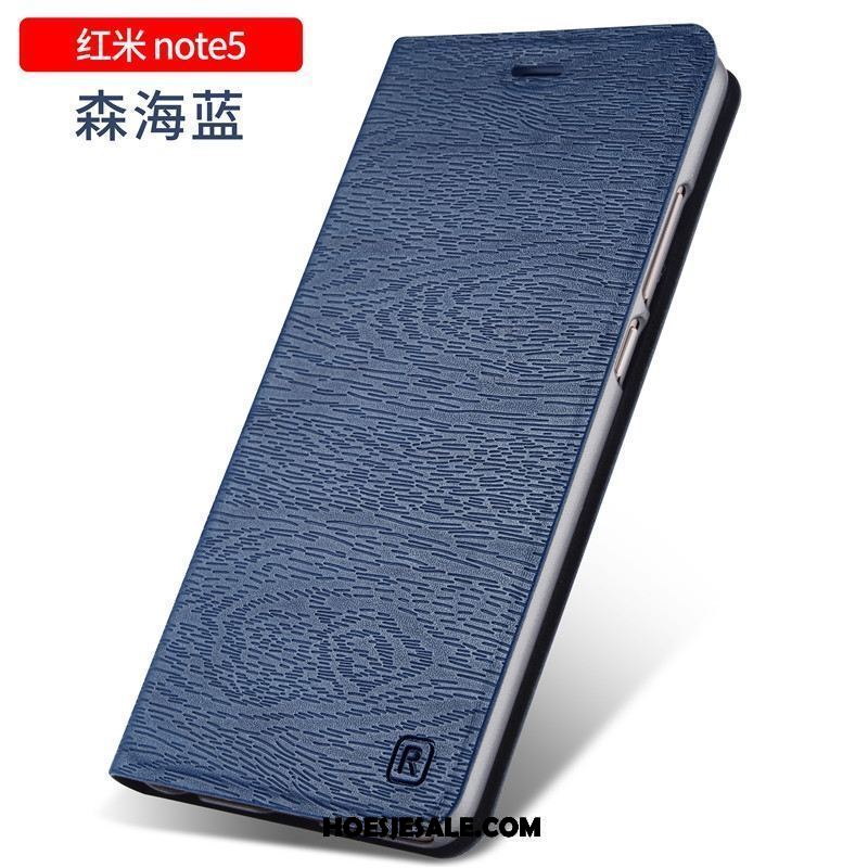 Xiaomi Redmi Note 5 Hoesje Persoonlijk Bescherming Leren Etui Anti-fall Mobiele Telefoon Goedkoop