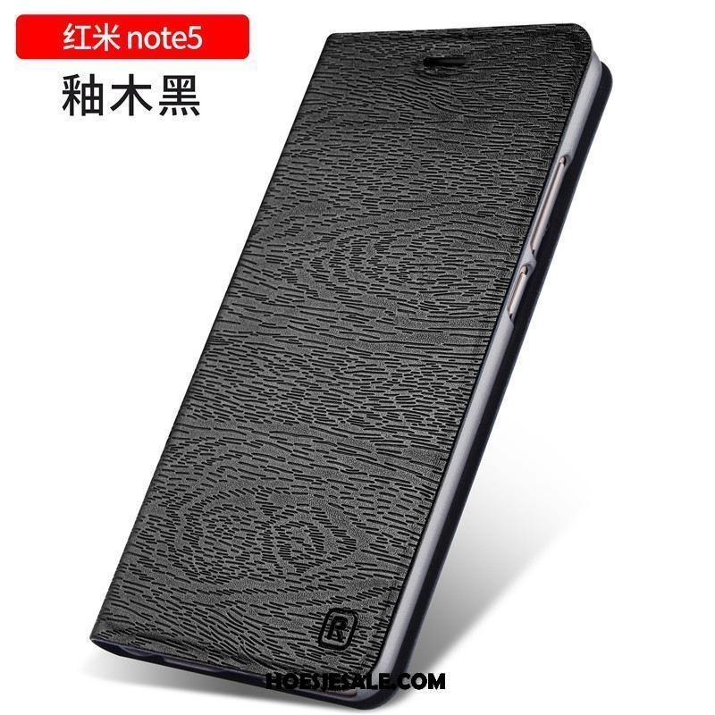 Xiaomi Redmi Note 5 Hoesje Persoonlijk Bescherming Leren Etui Anti-fall Mobiele Telefoon Goedkoop