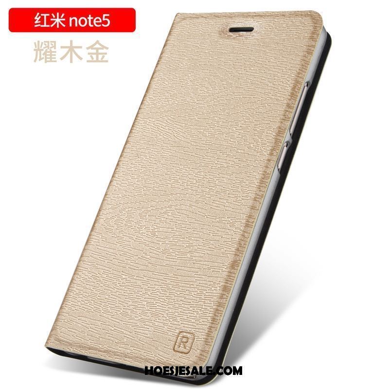 Xiaomi Redmi Note 5 Hoesje Persoonlijk Bescherming Leren Etui Anti-fall Mobiele Telefoon Goedkoop