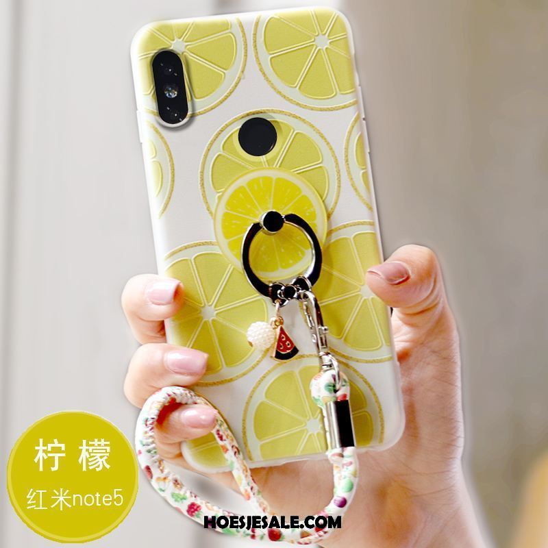Xiaomi Redmi Note 5 Hoesje Siliconen Bescherming Zacht Anti-fall Roze Online