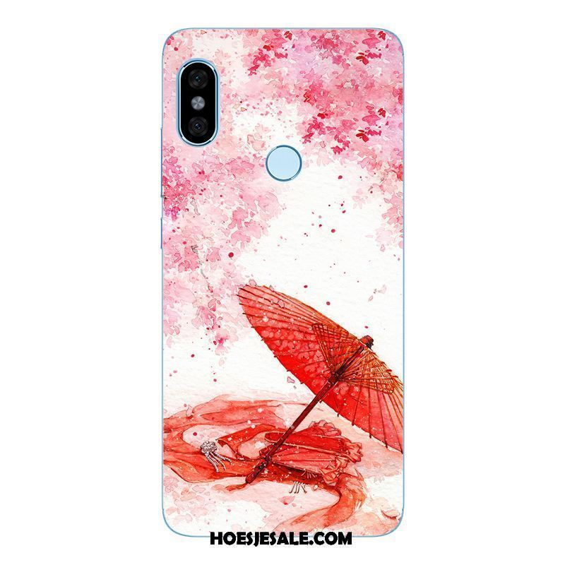 Xiaomi Redmi Note 5 Hoesje Siliconen Mobiele Telefoon Hoes Blauw Landschap Goedkoop