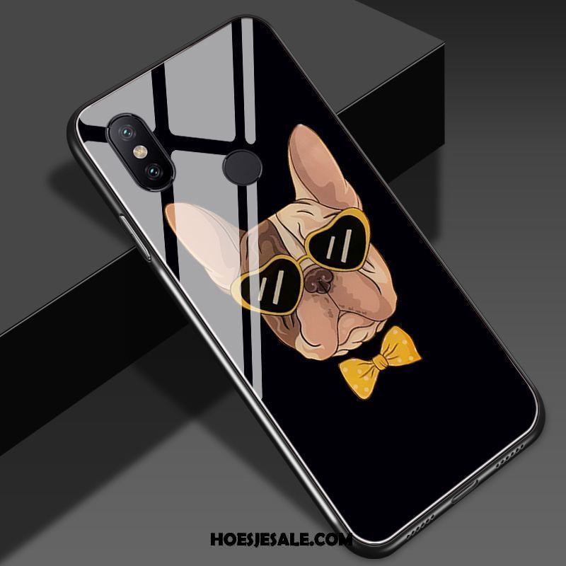 Xiaomi Redmi Note 5 Hoesje Spiegel Hond Geel Mobiele Telefoon Rood Goedkoop