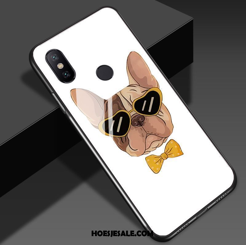 Xiaomi Redmi Note 5 Hoesje Spiegel Hond Geel Mobiele Telefoon Rood Goedkoop