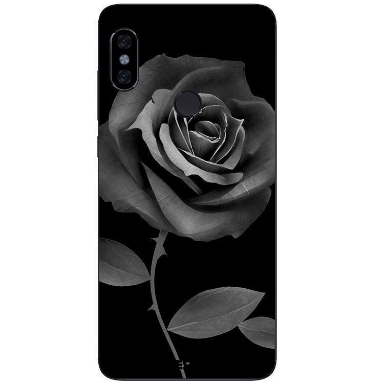 Xiaomi Redmi Note 5 Hoesje Zacht Kunst Eenvoudige Bloemen Wit Goedkoop