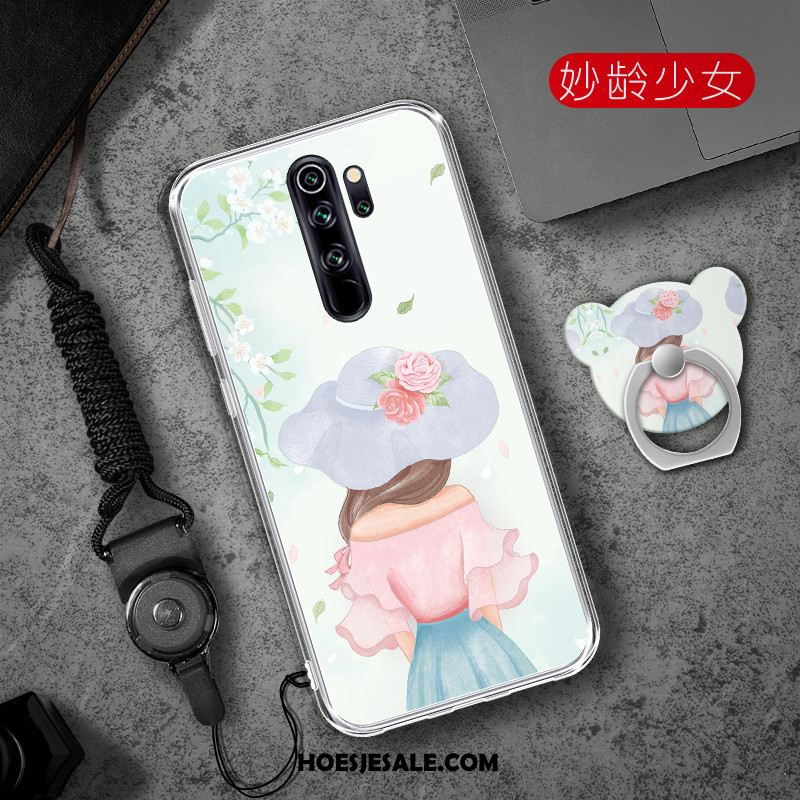 Xiaomi Redmi Note 8 Pro Hoesje Hart Zacht Trend Rood Anti-fall Goedkoop