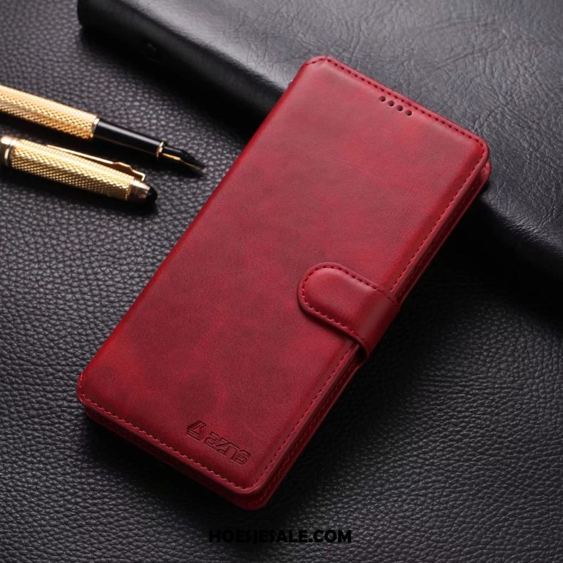 Xiaomi Redmi Note 8 Pro Hoesje Mini Bescherming Mobiele Telefoon Rood Clamshell Goedkoop