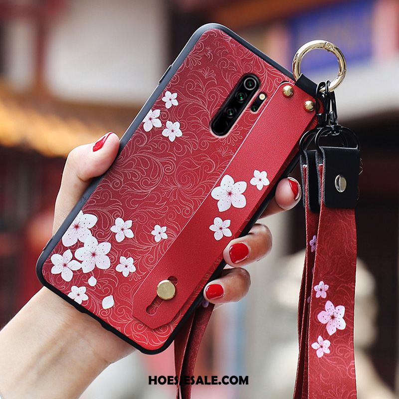 Xiaomi Redmi Note 8 Pro Hoesje Mobiele Telefoon Hanger Rood Bescherming Hoes Online